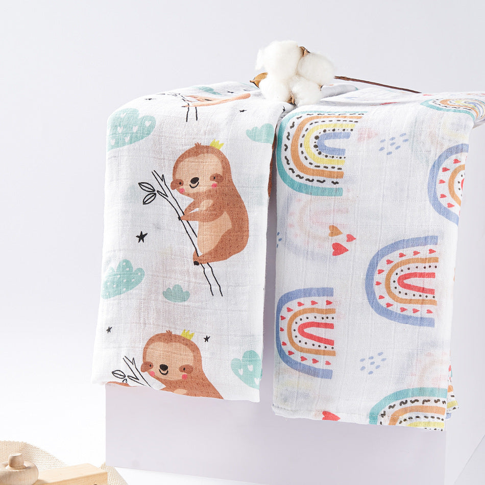 Newborn baby bamboo fiber gauze