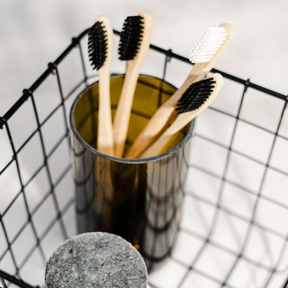 Bamboo Toothbrush Set – 4-Pack with Soft Bristles