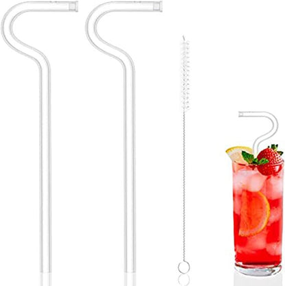 Anti-Wrinkle Straw: Elegant Glass Straws for Eco-Conscious Sipping