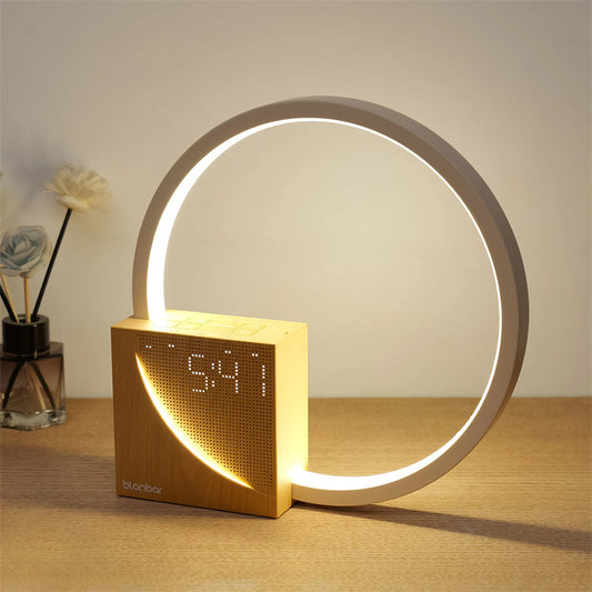 Touch Control Bedside Lamp with Natural Sounds – Desk Lamp and Alarm Clock