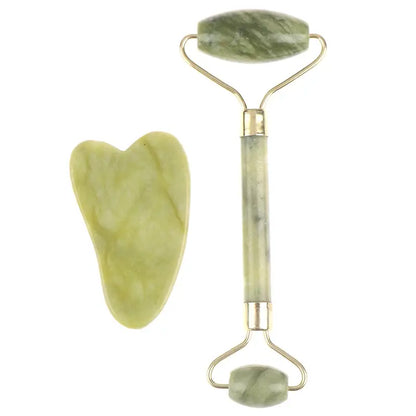 Natural Rose Jade Roller Set