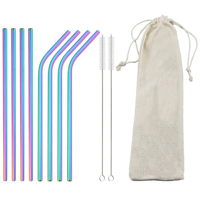 Eco Friendly Reusable Stainless Steel Straws