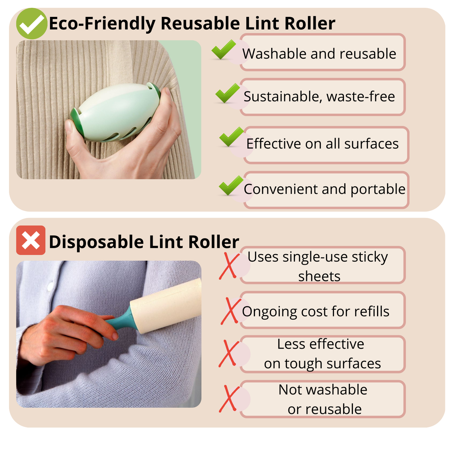 Eco-Friendly Washable Gel Lint Roller – Reusable Pet Hair Remover