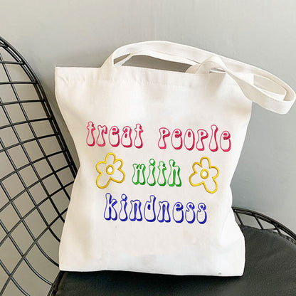 Printed One-shoulder Folded Bag Shopping Bag